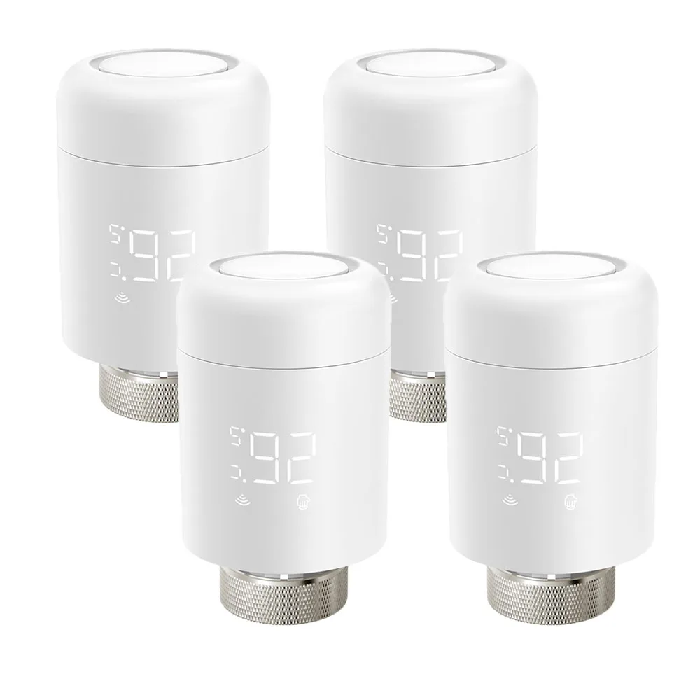 AVATTO Tuya 1-6PCS Wifi TRV Radiator Actuator Klep Thermostatische Radiatorkraan Temperatuurregelaar Ondersteuning Alexa Google thuis