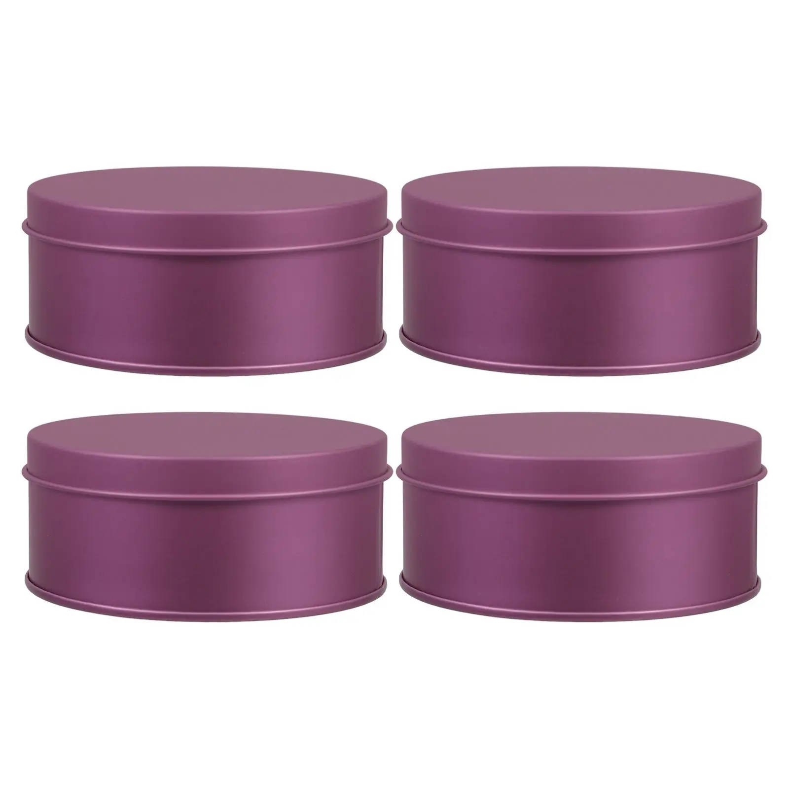 

4 Pcs Gift Box Snacks Storage Tin Containers Large Capacity Cookie Tins Metal Box Candy Storage Home Organizer Tinplate