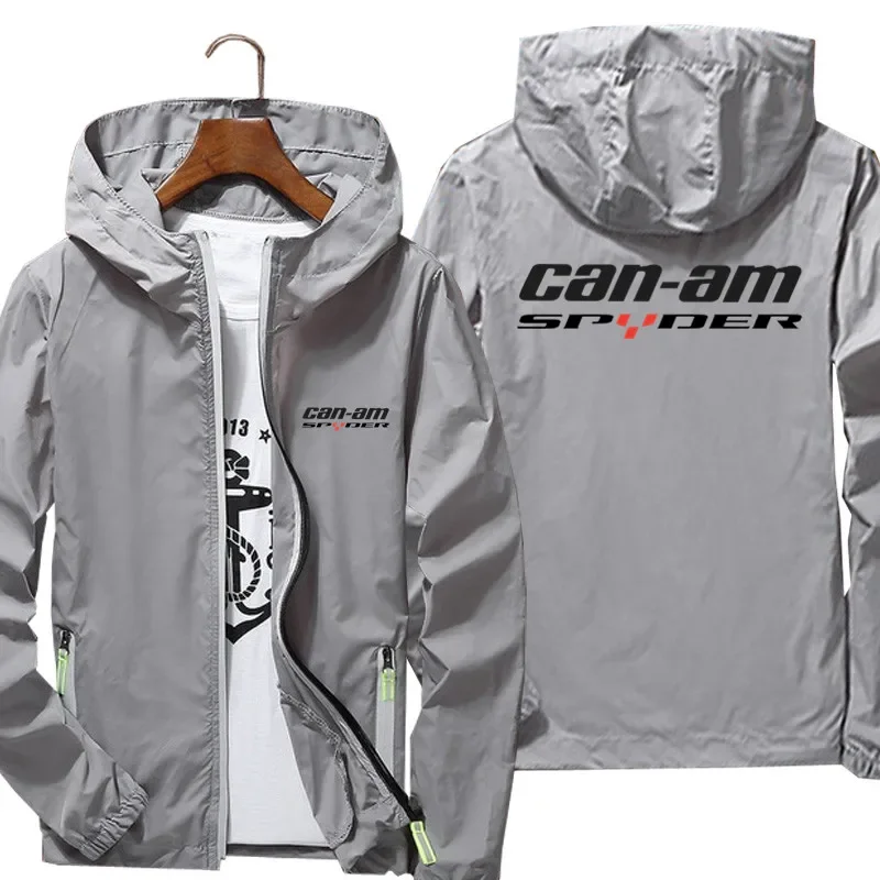 Can Am Spyder moto felpe con cappuccio cerniera uomo donna giacca a vento cappotto riflettente protezione solare giacca oversize con cappuccio abbigliamento