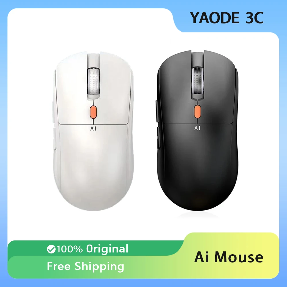 Ai Bluetooth Wireless Mouse Intelligent Voice Three Mode USB Interface E-Sports Office Multi-Function Intelligent Gaming Mouse