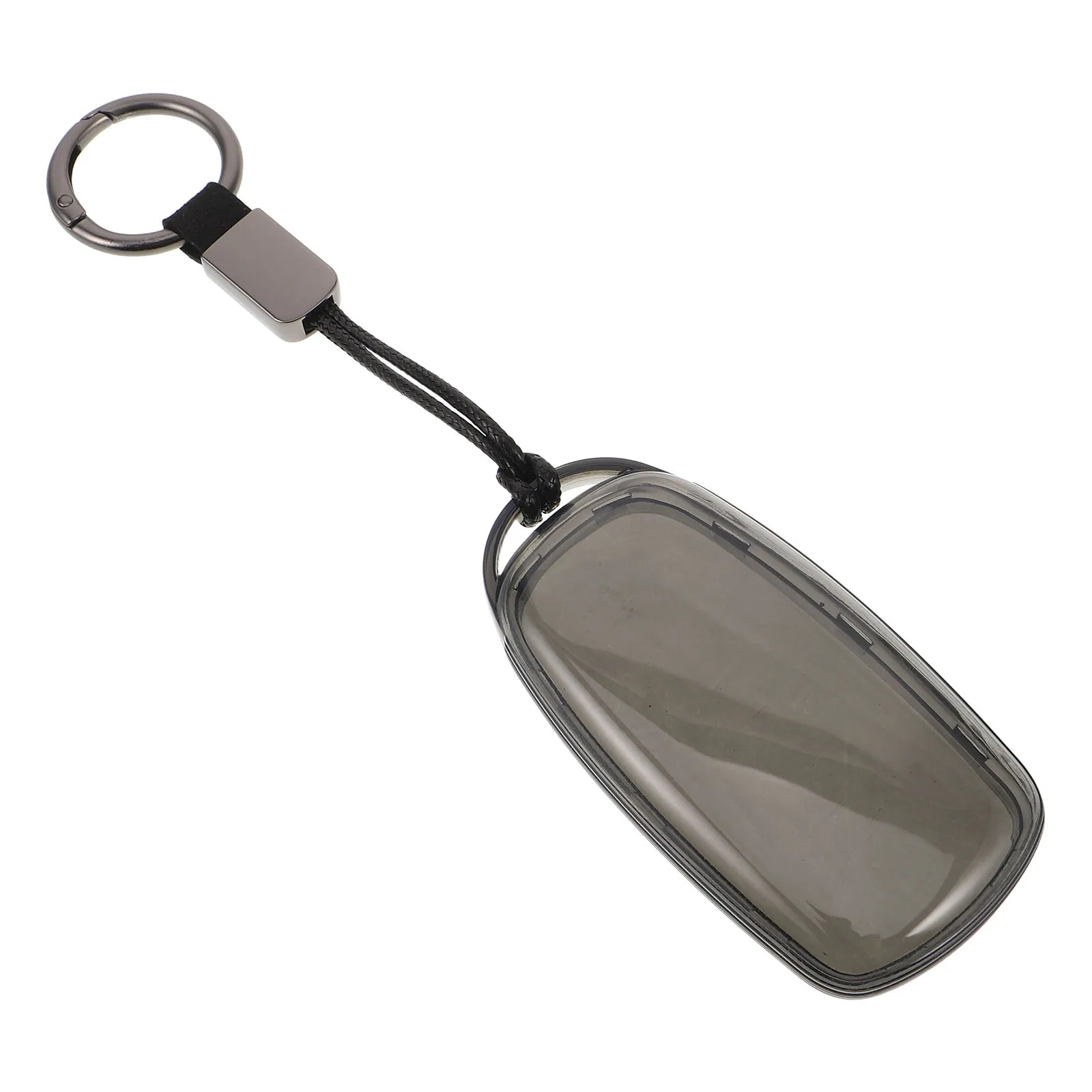

Transparent Black Tpu Car Key Fob Cover Case Replacement Keyless Entry Remote Shell Protector Hanging Strap Key Holder for Chery