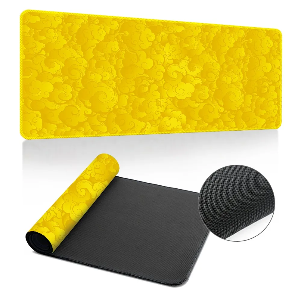 

900*400 мм японский коврик для мыши с облаком, креативные резиновые коврики для клавиатуры, защита для стола, игровой коврик для мыши с прошитыми краями, рабочие/студенты