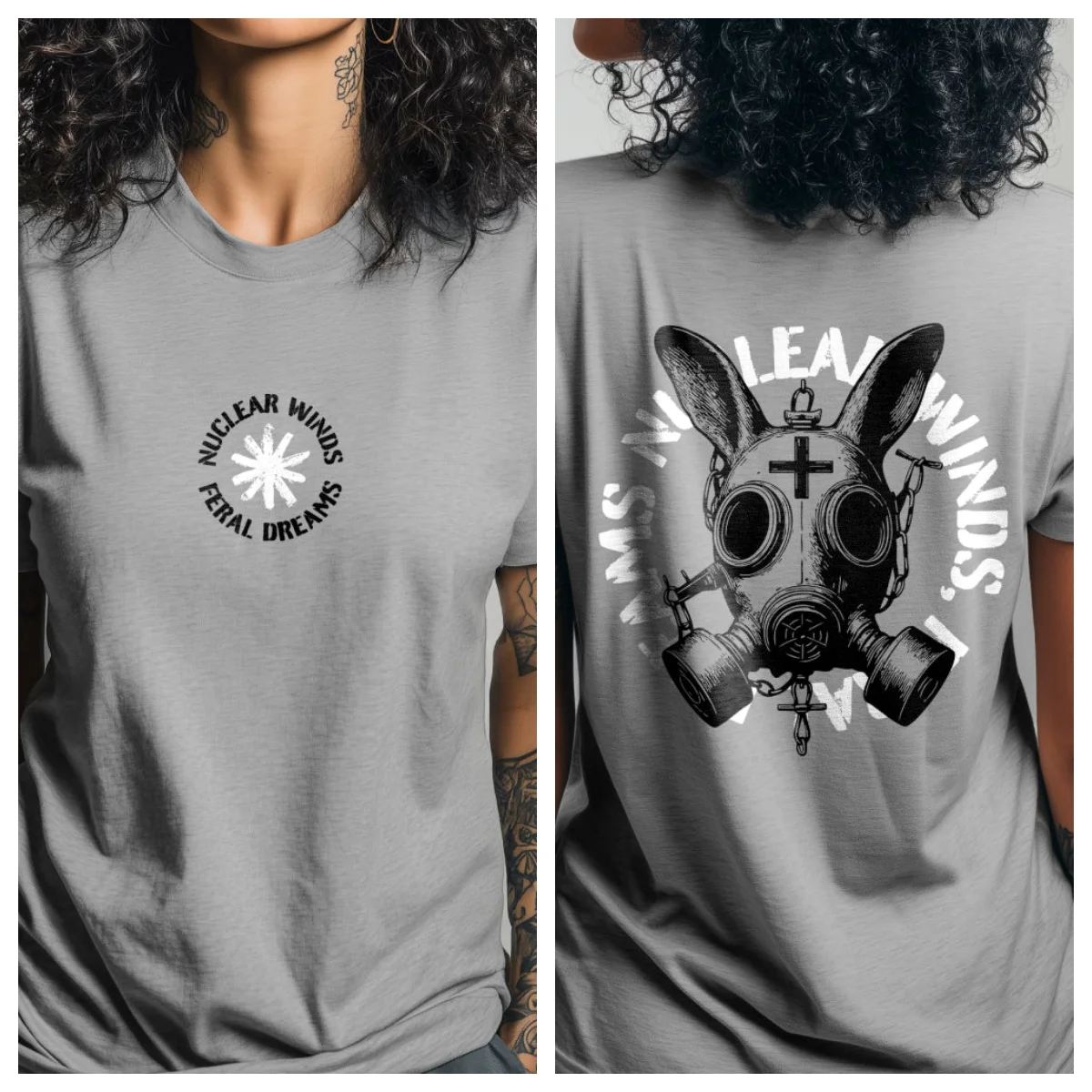 Nuclear Winds Punkrabbits Oversized Streetwear Tee Collection Step Into The FERAL DREAMS Series By Punkrabbits