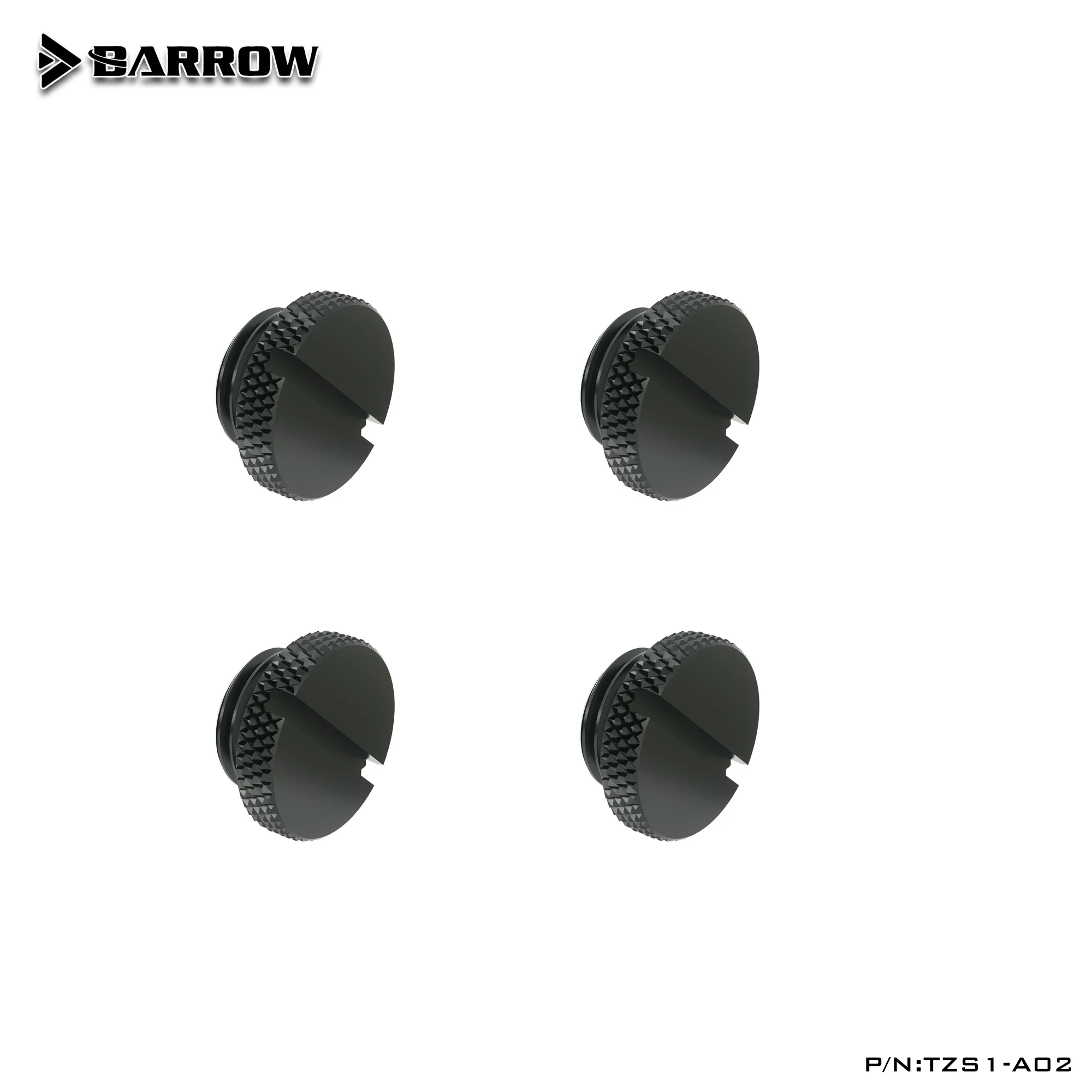 Barrow G1/4'' Plug Brass Sealing Lock Cooler Plug use Coin to Manual Tighten Computer Split type water cooling Fitting