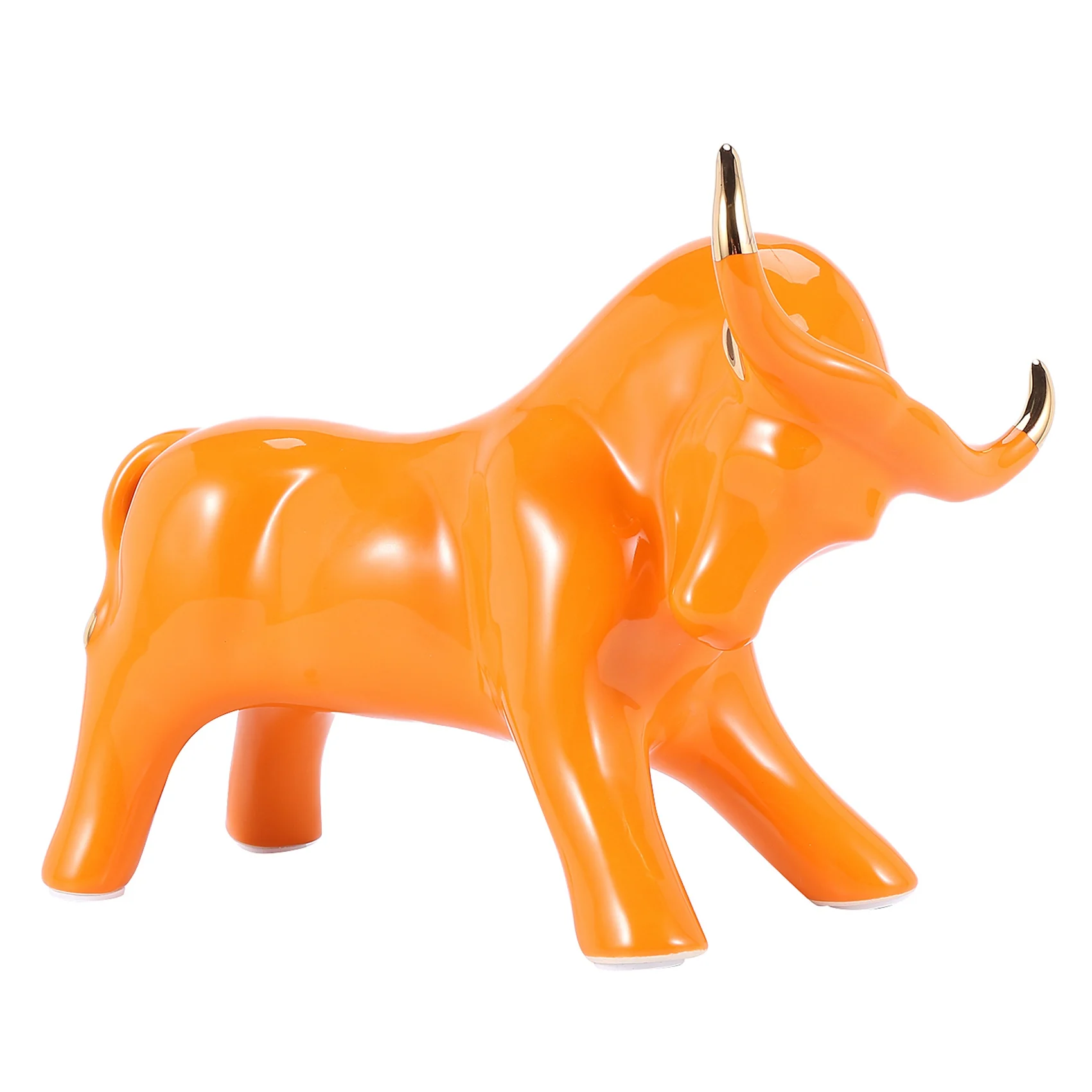 

Ceramic Cow Ornament Home Decoration Statue Sculpture Model Statuette Decoration Crafts Furnishings Figurines