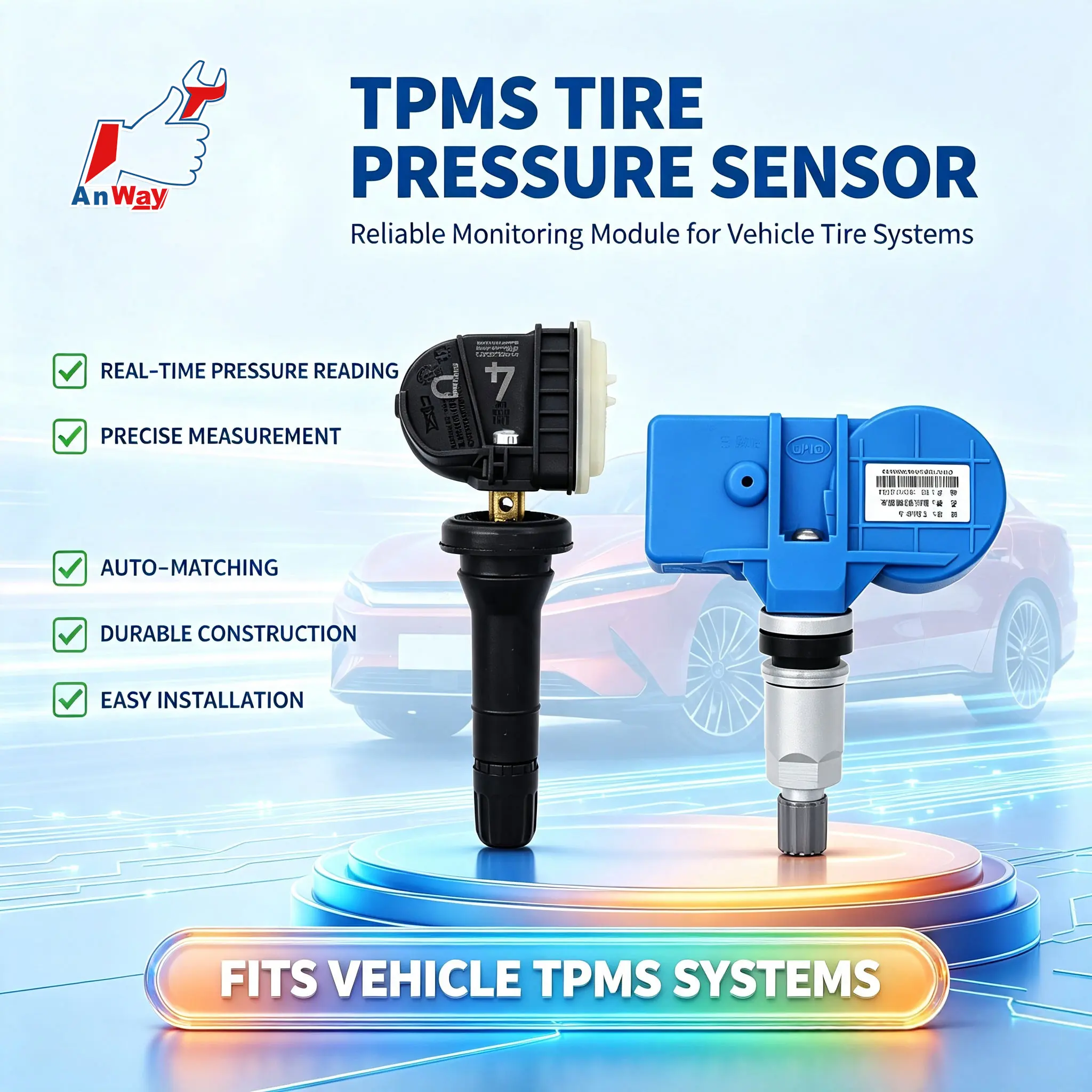 Custom Fit Car Tire Pressure Sensor For BYD Han 2020-2027 Tire Pressure Monitor Sensor Auto Learn TPMS Sensor High Accuracy