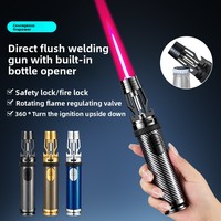 New Butane Gas Lighter Double sided Alcohol Open High Power Spray Gun Inflatable Lighter High Quality Direct Charge Lighter