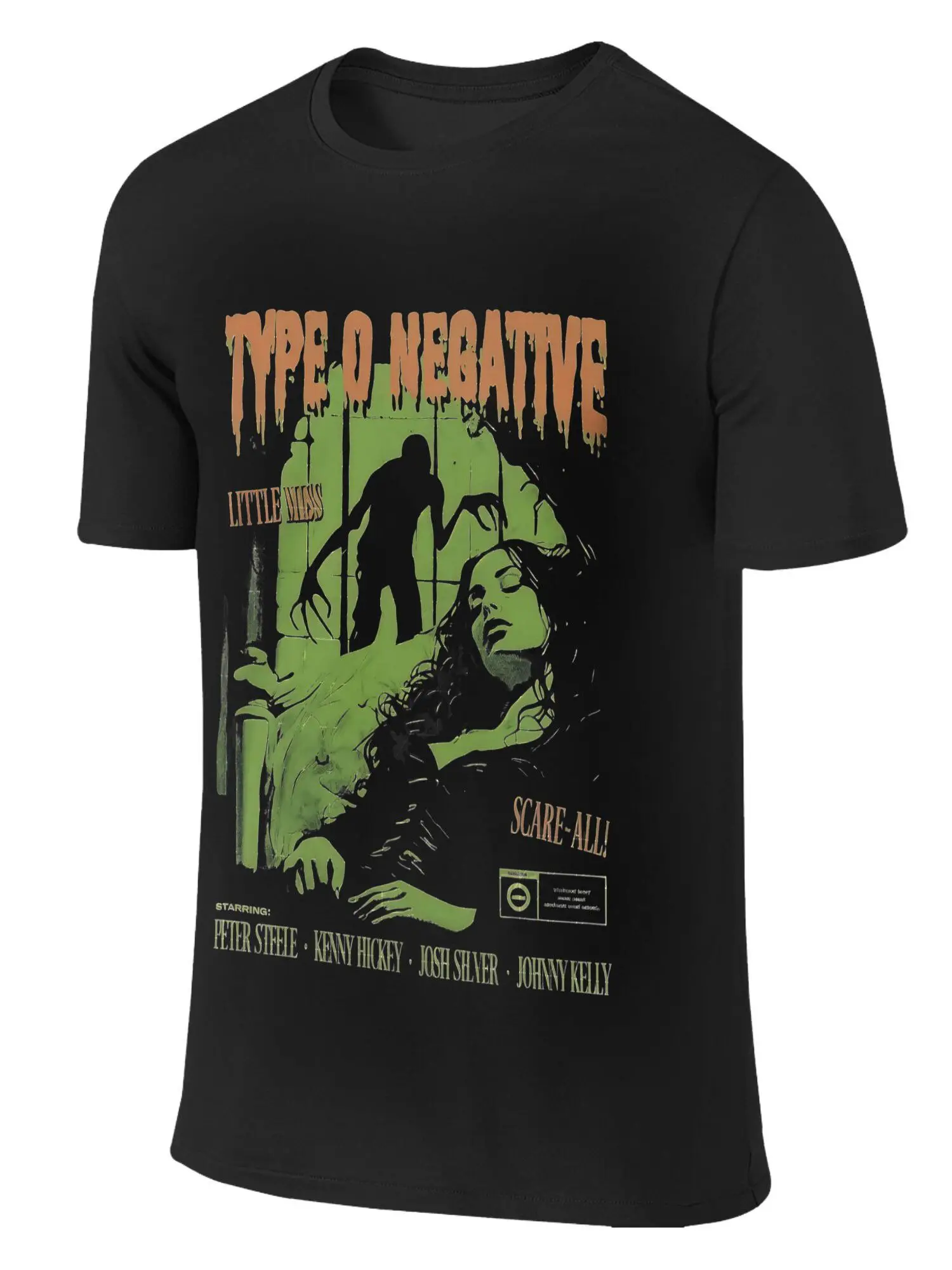 Men's Type O Negative Graphic T-Shirt Casual Streetwear Pullover Soft Cotton Fabric Short Sleeve Round Neck