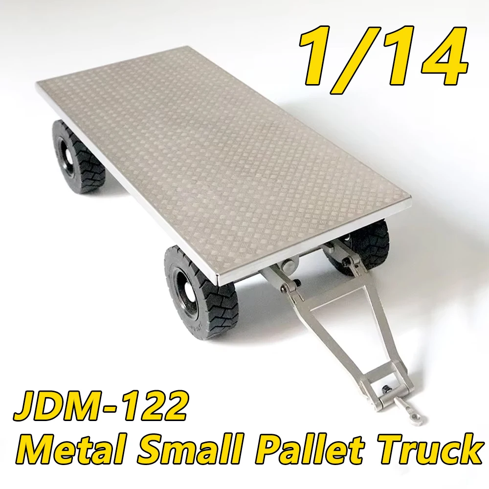 

JDMODEL 1/14 Metal Small Pallet Truck Model Toy JDM-122 for Tamiya LESU LXY 1/14 RC Hydraulic Forklift Model Toy Attachments