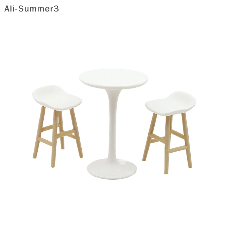 

(YY)1Pc 1:12 Dollhouse Miniature Furniture Mini Bar Chair Toy For Dollhouse Decoration Kids Pretend Play Toy