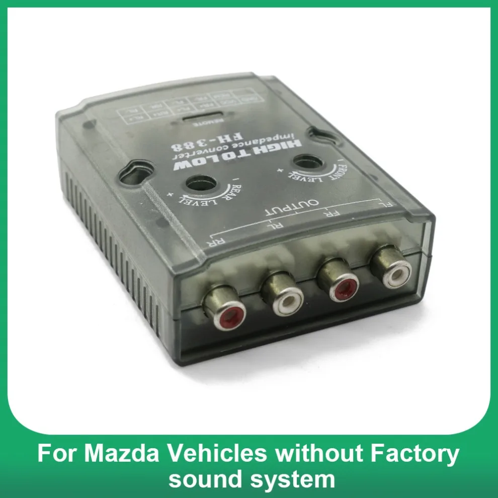 

Car radio frame Replacement or Addition of an Amplifier audio amplifier for Mazda Vehicles without Factory sound system