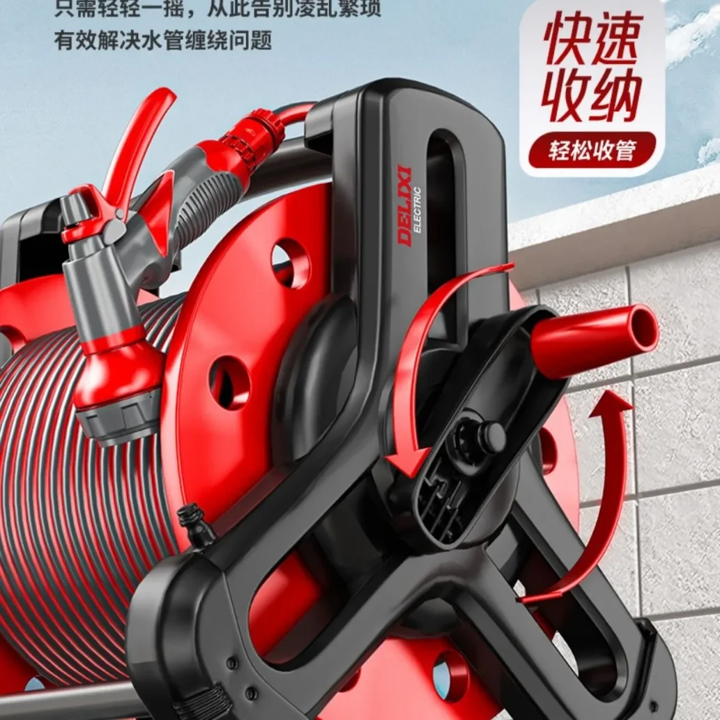 Perfect Watering Artifact Car Wash Water Pipe Lengthened Automatic High Pressure Collection Household Home Car Wash Storage Reel