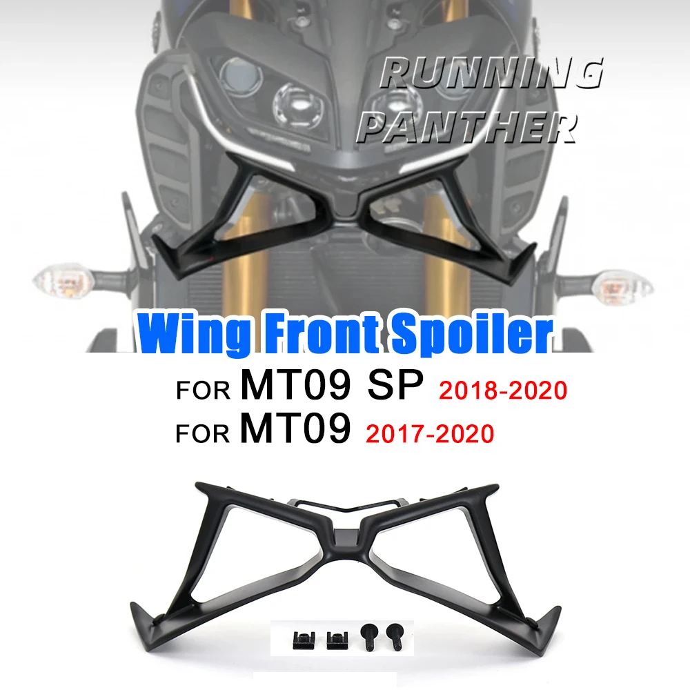 

Motorcycle Winglet Downforce Naked Frontal Spoilers Aerodynamic For Yamaha MT-09 MT09 SP 2017 2018 2019 2020 Wing Front Spoiler