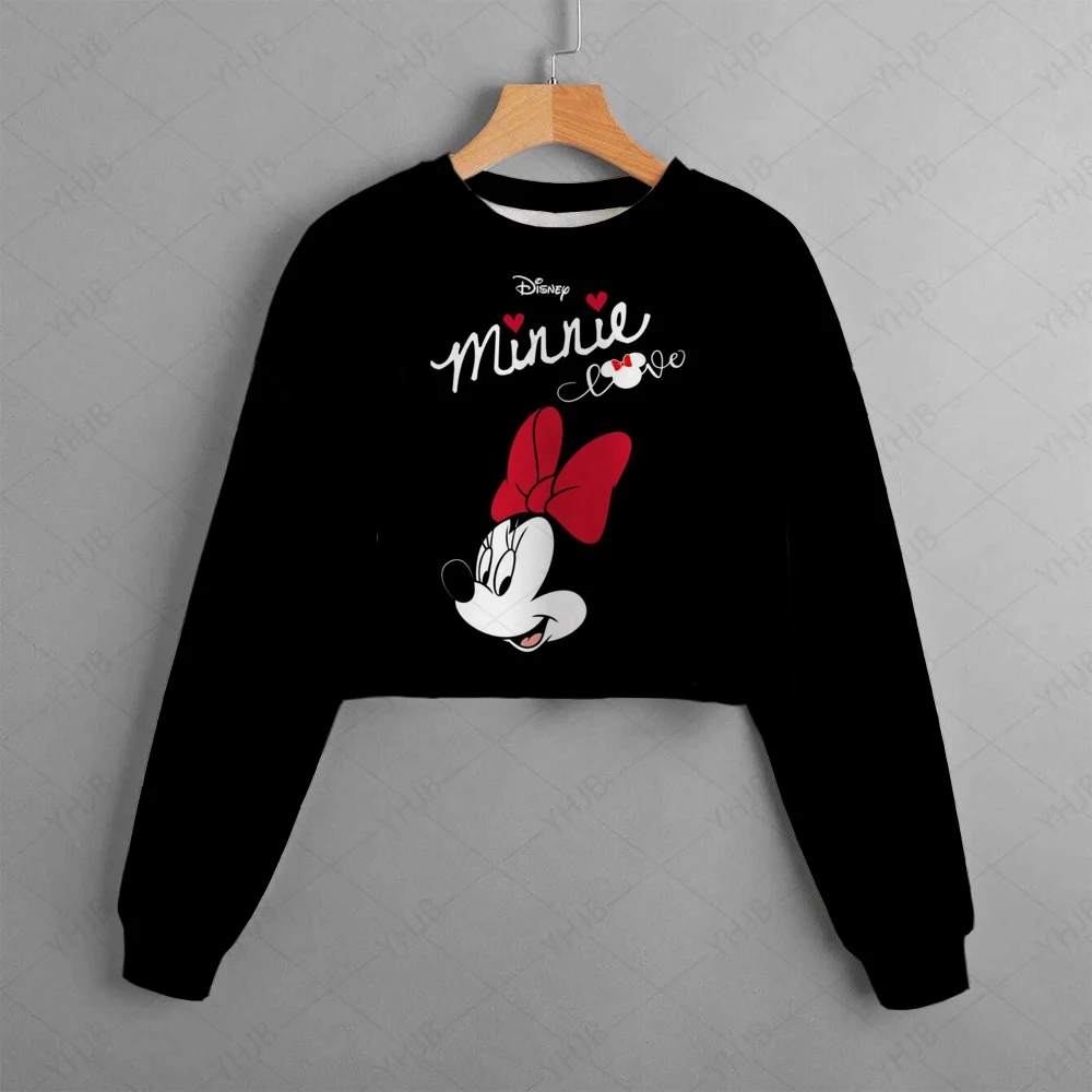 

2025 Funny Cartoon Manga Anime Mickey Minnie Disney Mouse Hoodie Children Clothes Kid Girl Sweatshirt Hoody Baby Top