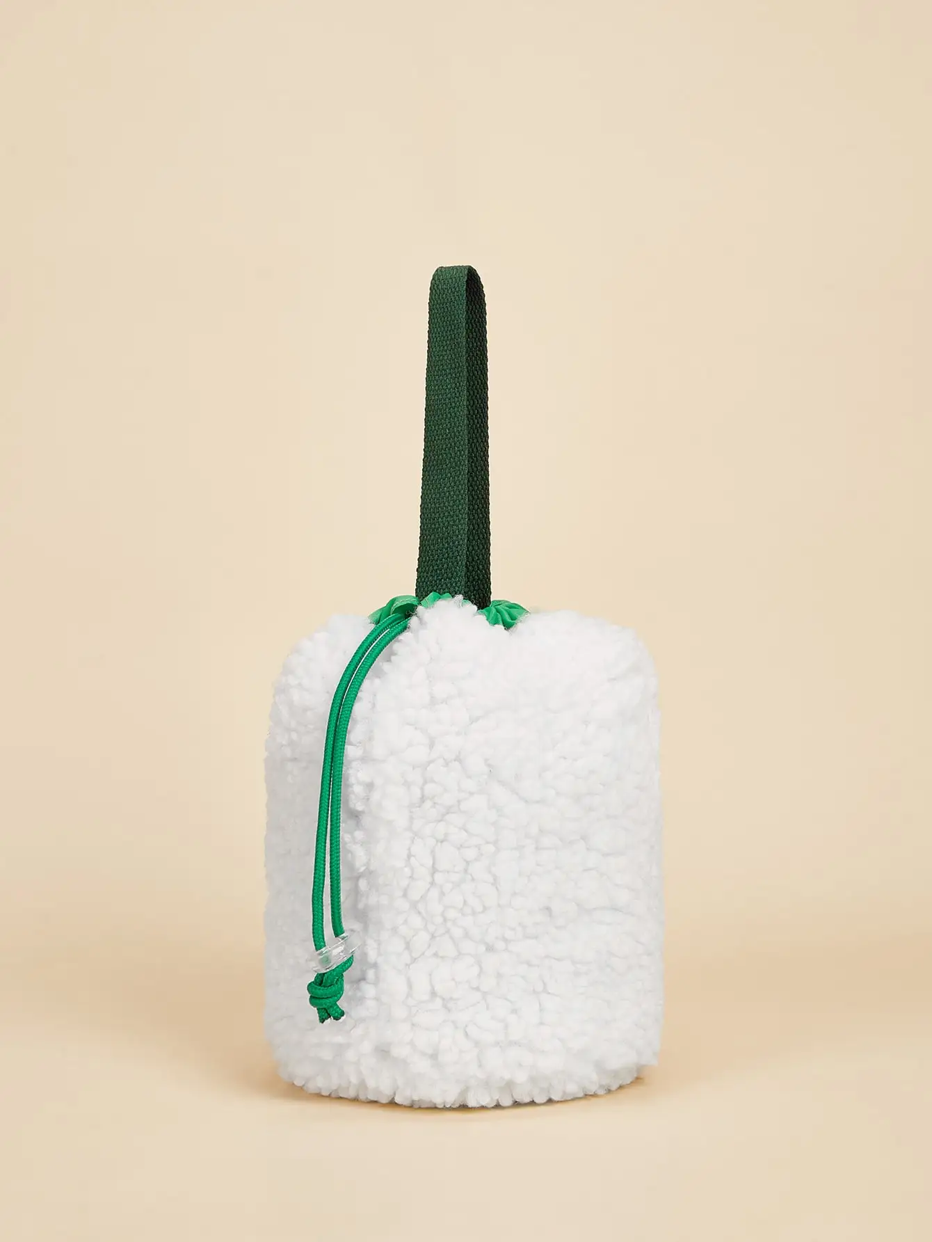 Christmas Tree Embroidered Fluffy Gift Bag