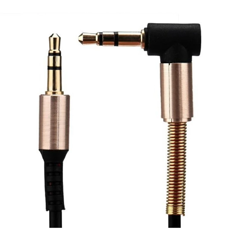 1 Set Walkie Talkie Spare Part Back Belt Clip & 1 Pcs 3.5Mm Jack Elbow Headphone Car Aux Audio Extension Cable