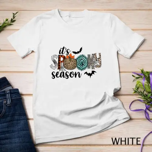 

It's Spooky Season Funny Leopard Halloween T-Shirt Unisex T-shirt