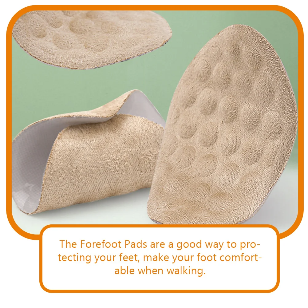

3 Pairs Gel Forefoot Metatarsal Cushions Women Shoe Inserts Foot Cushion Soft Lightweight Non-Slip High Heel Pads Reusable Front