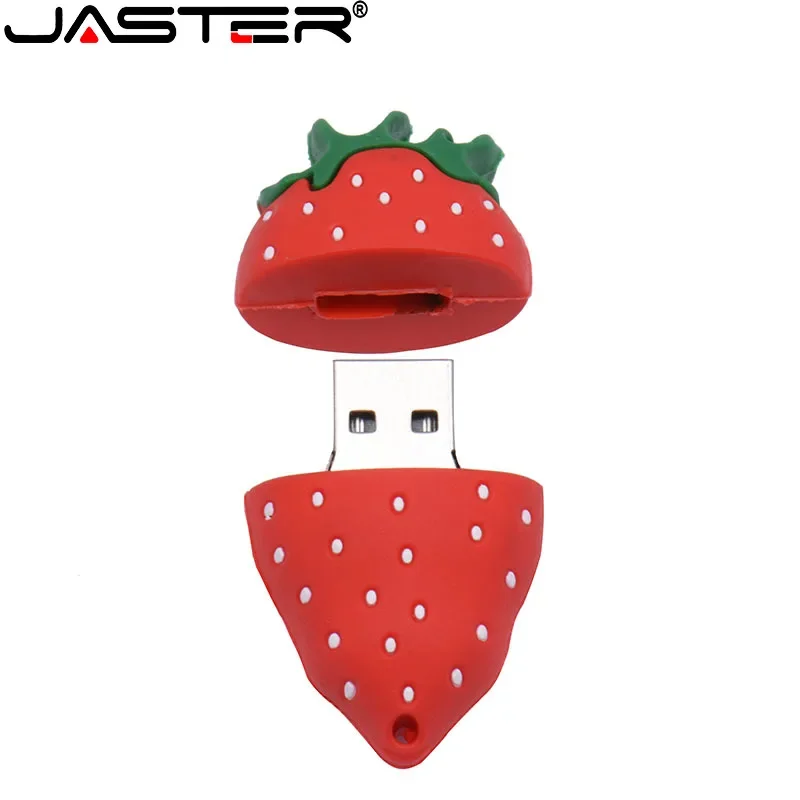 JASTER 과일 USB 플래시 드라이브, 바나나 펜 드라이브, 크리에이티브 딸기 수박 메모리 스틱, 아보카도 아이스크림 펜 드라이브, 64GB, 32GB