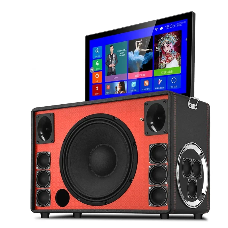 

New 2023 Home Theatre Watch Movie Smart Speakers 10 Inch Speaker Stereo Wireless Screen Speaker Powered Active Portable Karaoke