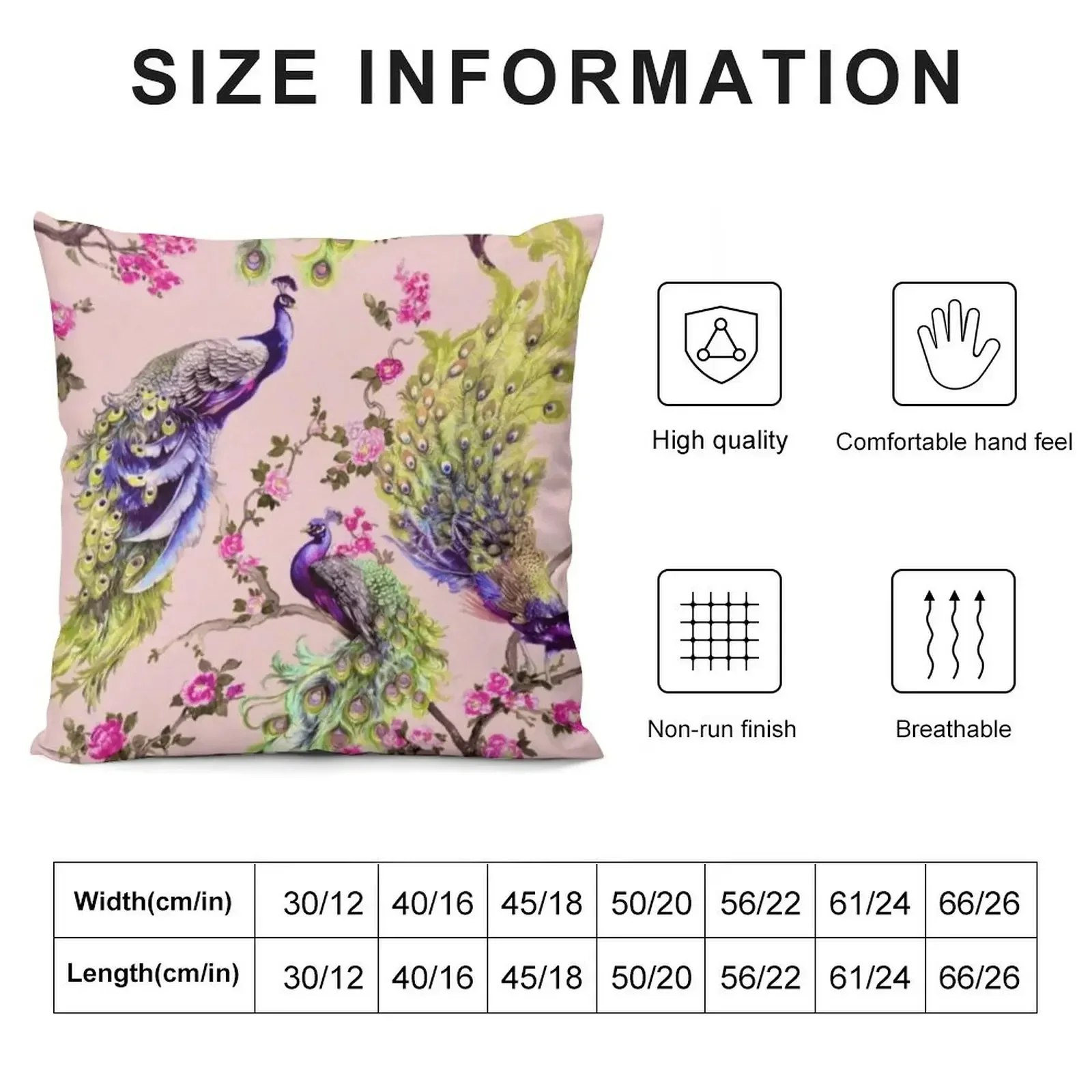 Regal Peacock Throw Pillow Cusions Cover Christmas Pillow Covers Luxury Sofa Cushions pillow pillowcase