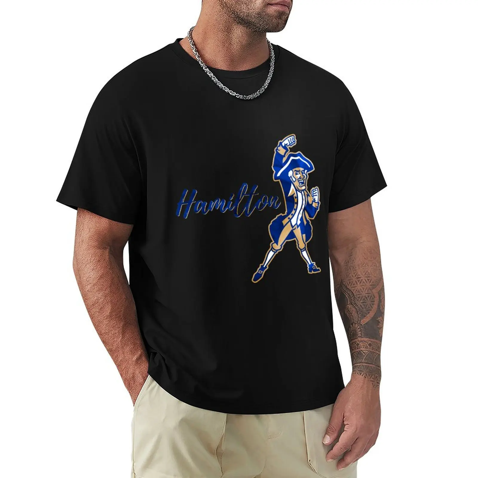 Hamilton College (2) T-Shirt funny shirt cotton summer shirt anime clothes vintage graphic tee mens clothes