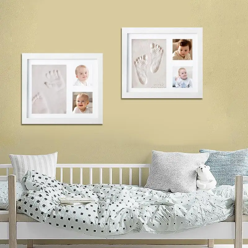 

Baby Hand And Footprint Kit Foot Prints Nursery Pictures Frame Elegant Children Keepsake Ornament Baby Keepsake Frame For