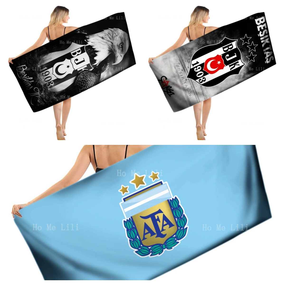 Besiktas гимнастический клуб Аргентинской футбольной ассоциации быстросохнущее полотенце для фитнеса