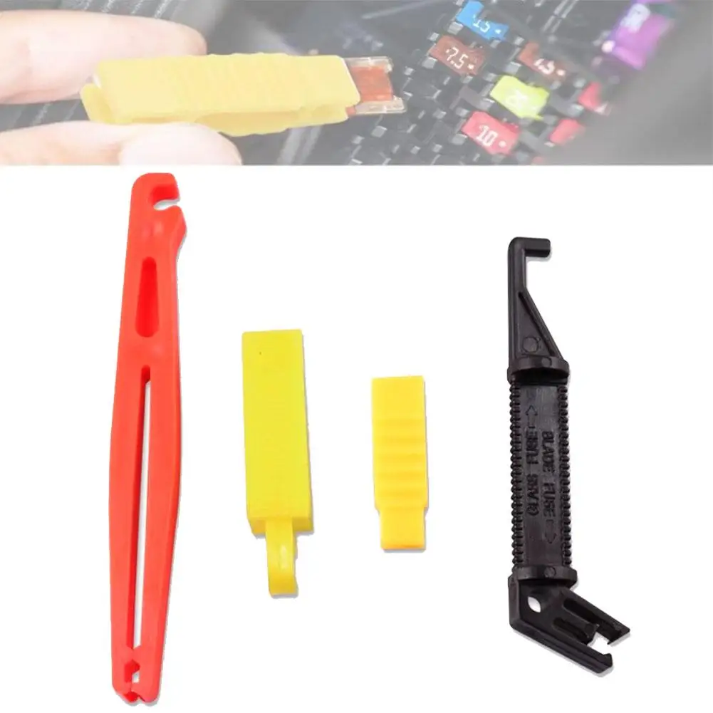 Car Fuse Clip Puller Tool Fuse Extractor Ergonomic Handle Portable Automotive Fuse Remover  Vehicle Fuse Replacement Tool