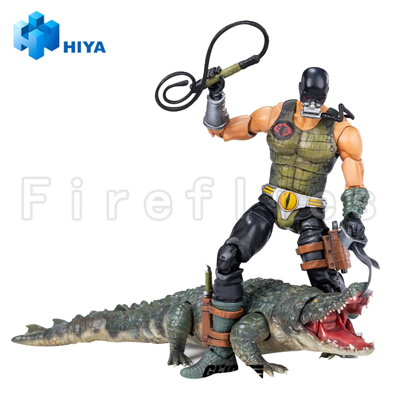 [Pre-Order]1/18 HIYA 4inch Action Figure Exquisite Mini Series G.I.Joe Croc Master＆Fiona Anime Model Toy Free Shipping