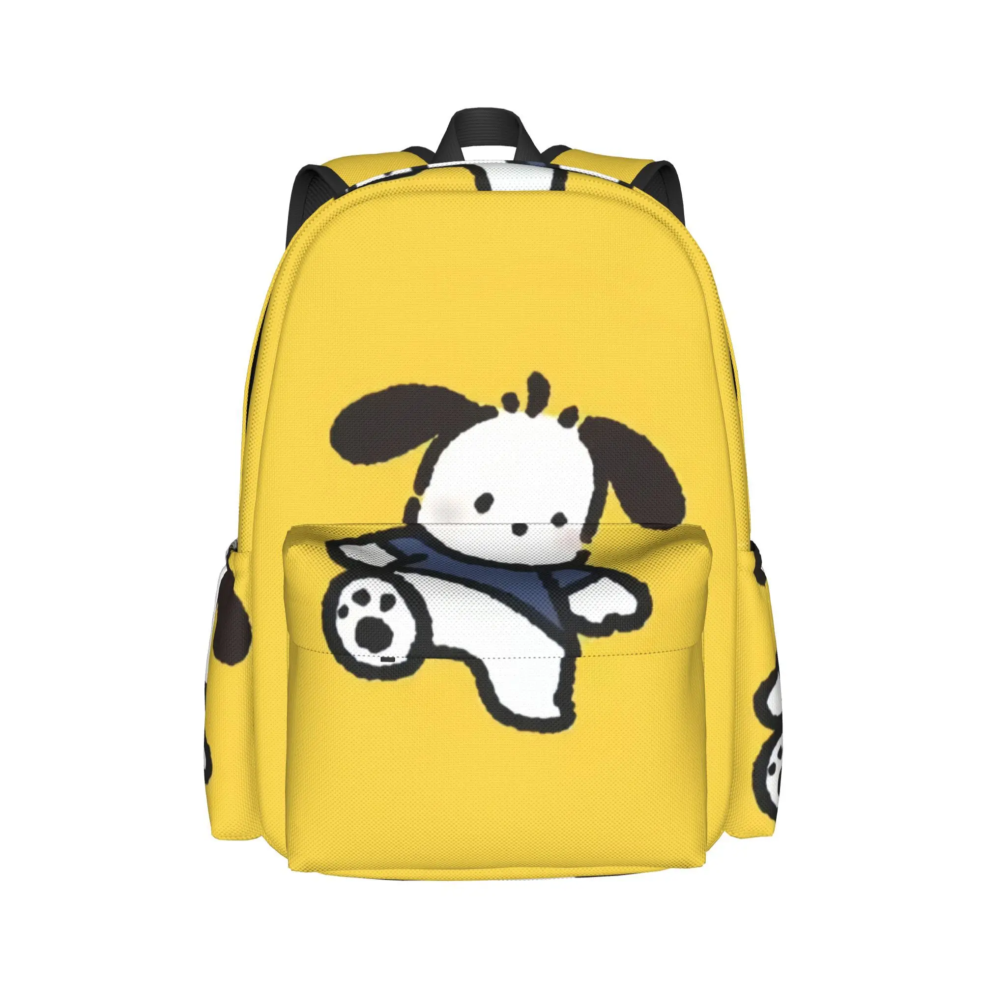 Pochacco Mochila unissex para viagem ao ar livre, design leve para reduzir a carga, bolsa escolar espaçosa para uso diário