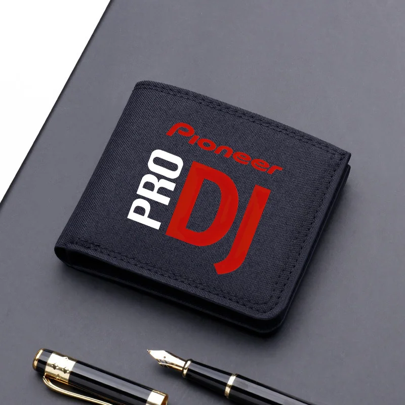 Pioneer Pro Dj Canvas Men Wallet Card Holder Wallet Male Money Bag ID Photo Bank Holder Short Purse Credit Card Case Bag