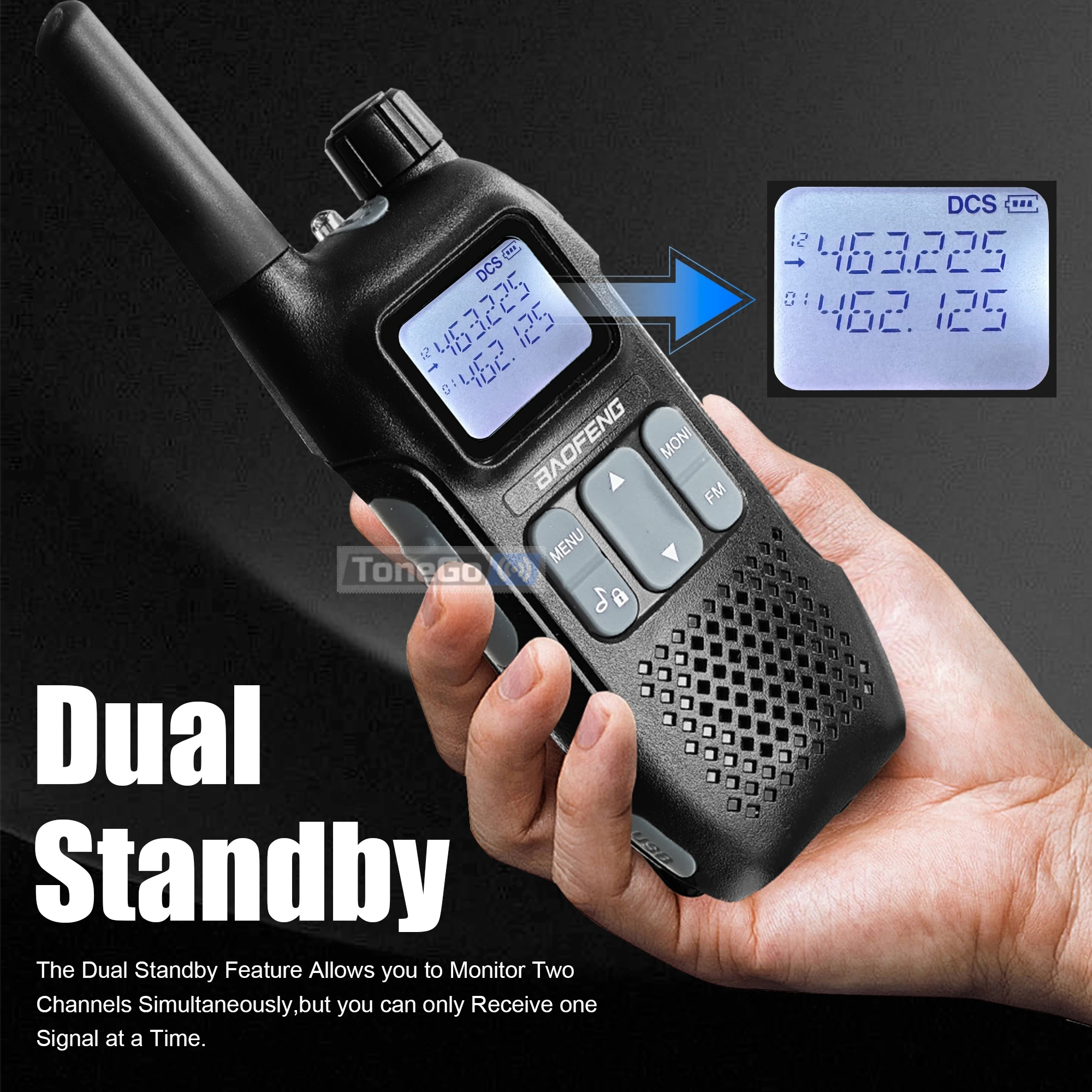 2/4x Baofeng Mini Walkie Talkie BF-T8 UHF วิทยุ FM USB Charger CTCSS DCS Dual Standby NOAA ไฟฉาย BF-U9 R8 เครื่องส่งสัญญาณ