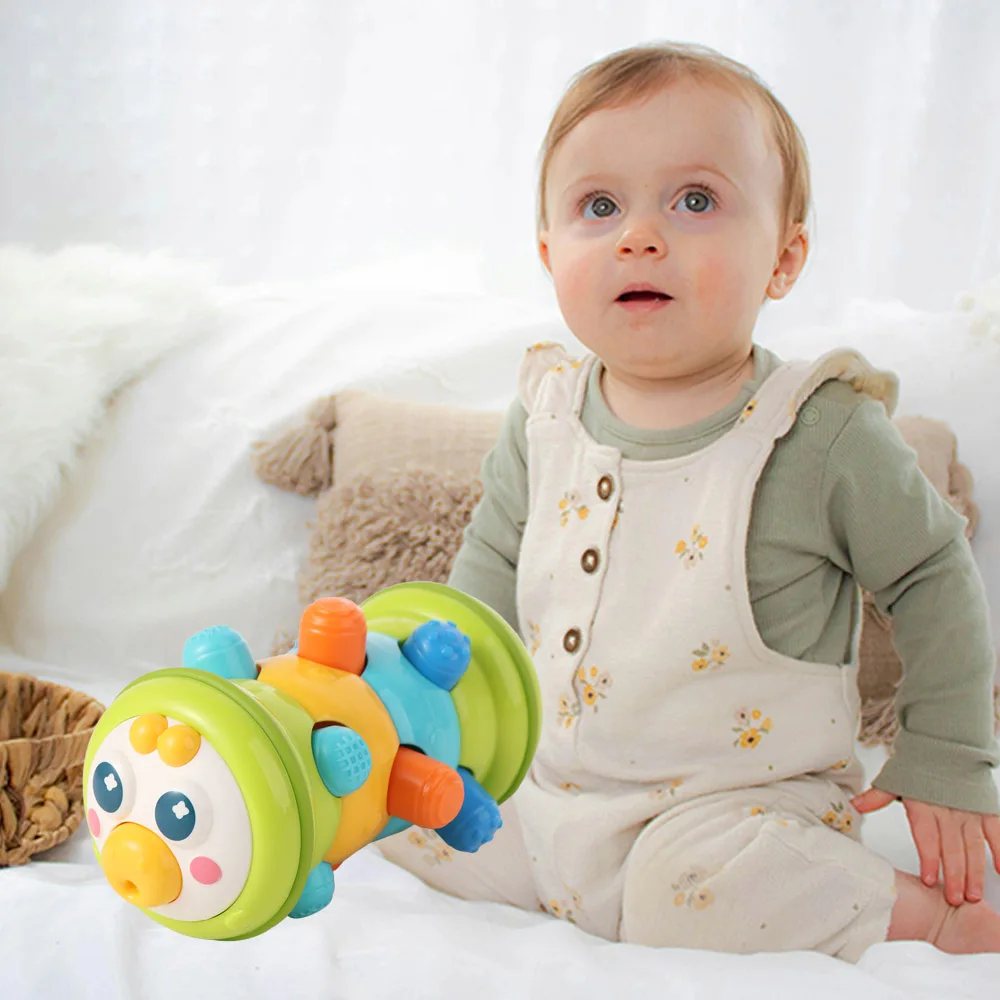 Jouets de temps du ventre pour bébé, rouleau rampant, Puzzle d'apprentissage des couleurs, chenille, activité mobile, éducation précoce, Montessori