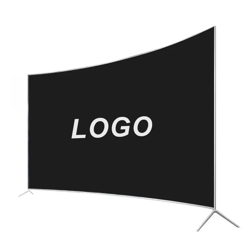 TV inteligente curvada de 50 polegadas 4K grande tela Ultra HD LED TV Smart Television TV de 50 polegadas