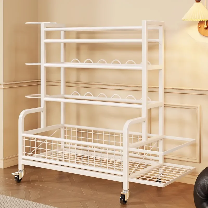 Heavy Duty Gym Storage Rack for Dumbbells Kettlebells and Yoga Mats Multi Tier Home Fitness Organizer Stand with Basketball