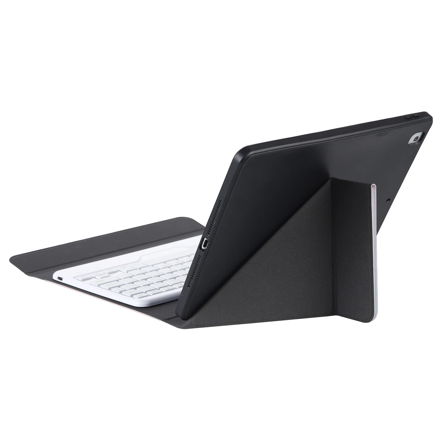 B10S For iPad (2025) / 10.9 (2022) Anti-Scratch Bluetooth-Compatible Keyboard Tablet Case Stand Cover with Pen Slot - Purple