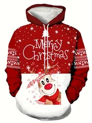 Engraçado natal masculino hoodies papai noel impressão causal moletom para homem camisa com capuz casual pulôver roupas masculinas