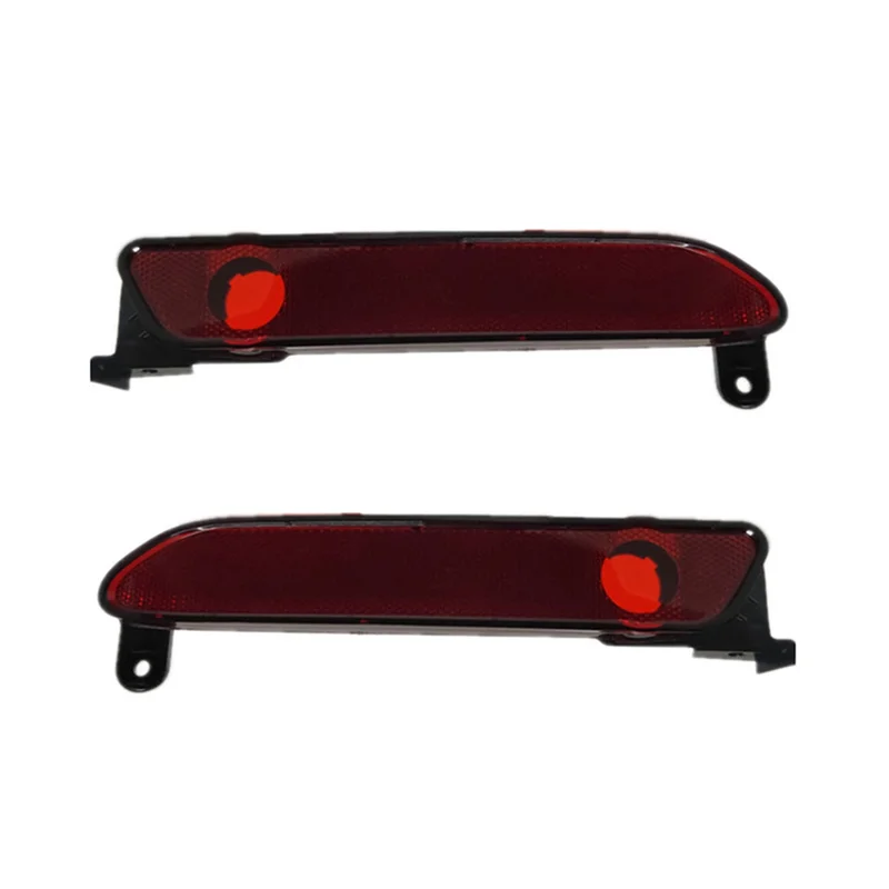 Car Rear Bumper Reflector Light for 2021 2022 Tail Stop Brake Turn Signal Fog Lamp Car Accessories Red Shell