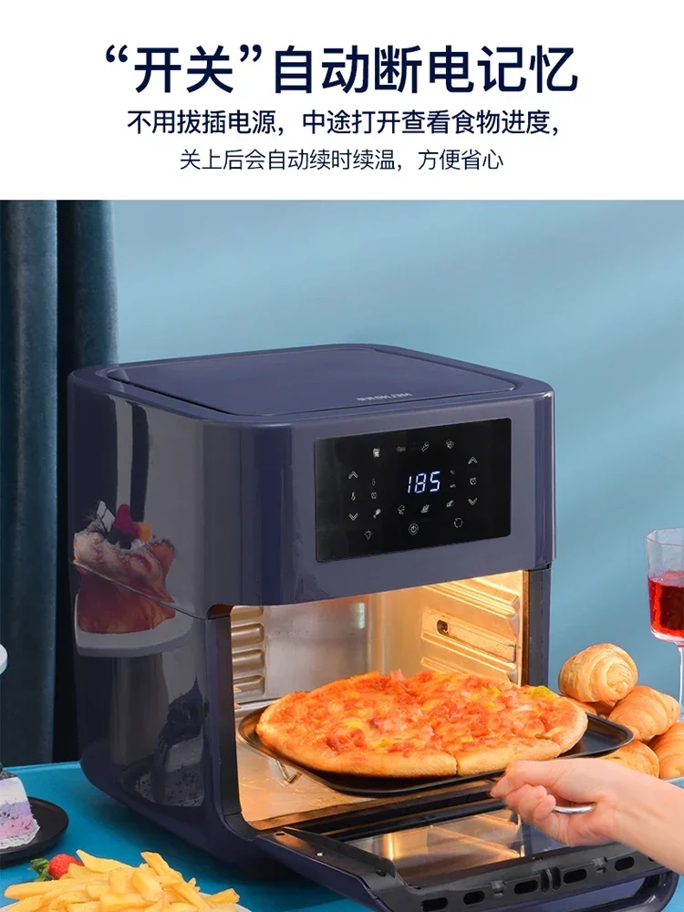 MeiLing Air Fryer Fry Household Visual Full-automatic Multifunctional Electric Oven Oil-free Electric Frying Pan. Air Fryer