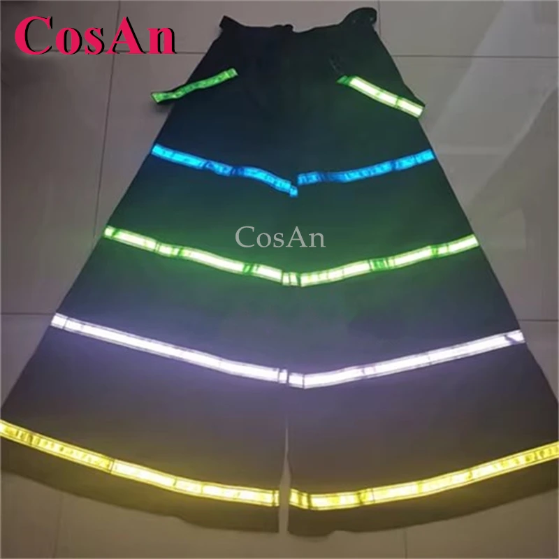 CosAn أربعة ألوان المشارب AUS نمط شبح الرقص السراويل ملبورن خلط السراويل جرس قيعان تأثير عاكس بنطلون للجنسين