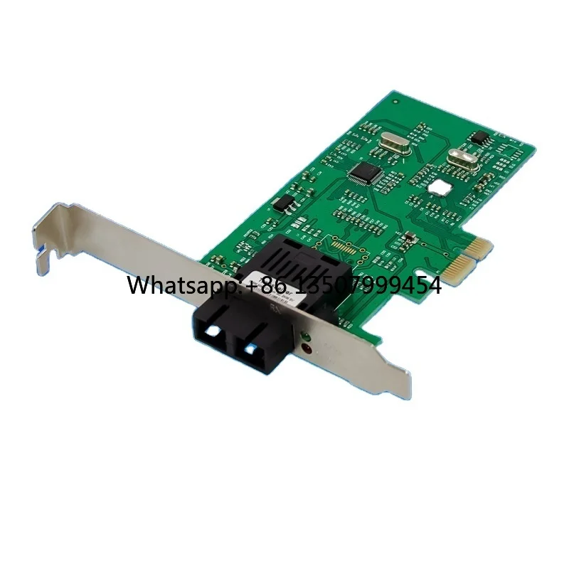 

PCI Express X1 Single Optical Port SC Fiber Optic Single-Mode 10/100Mbps Network Card for Server Use Model SE-LRI8105A-FB Stock