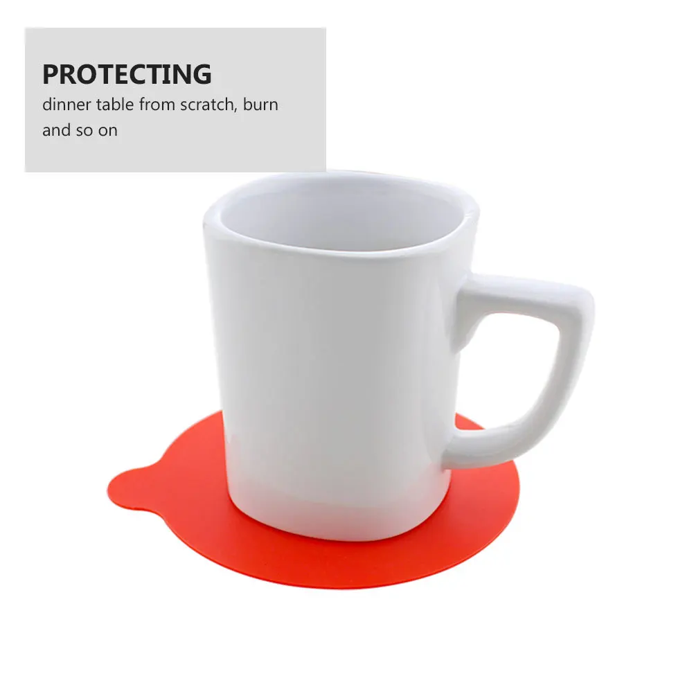 

2 pcs Silicone Gripper Mat Heat Resistant Non-Slip Cup Coaster Round Jar Bottle Pad Reusable Dish Coaster Kitchen Bar Accessory