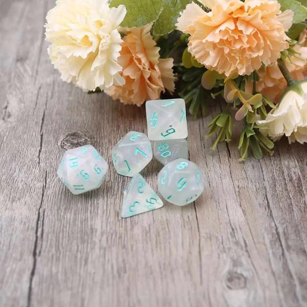 

Acrylic Gift Number Playing Games Entertainment Resin Board Games Dice Game Game Dice Polyhedral Dices