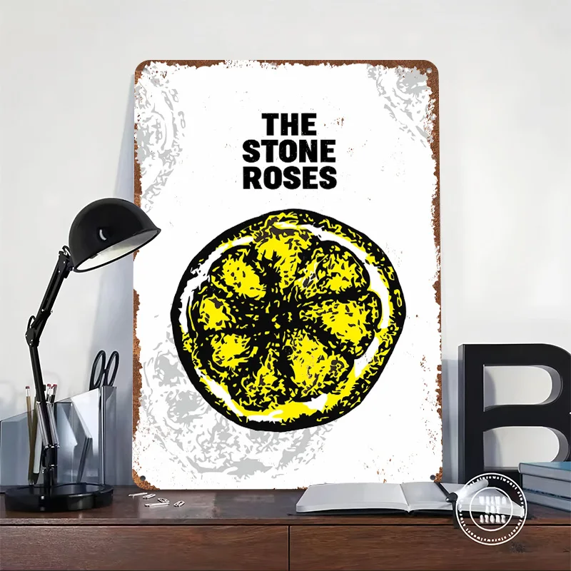 The Stone Roses Tin Plaque Poster Customized Wall Art Retro Vintage Metal Signs for Room Home and Decoration Gaming House Decor