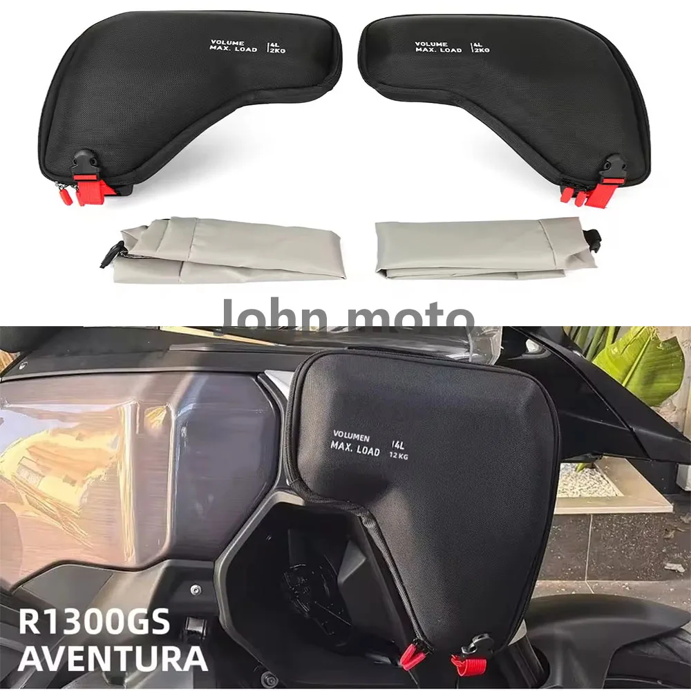 Motorcycle Accessories R1300GS Adventure Fairing Left Right Radiator Cowl Bags Waterproof For BMW GS1300 R 1300 GS ADV 2024 2025