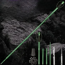 Aluminum Alloy Walking Sticks Multi-functional Retractable Outdoor Camping Professional Mountain Climbing Tools Accessories