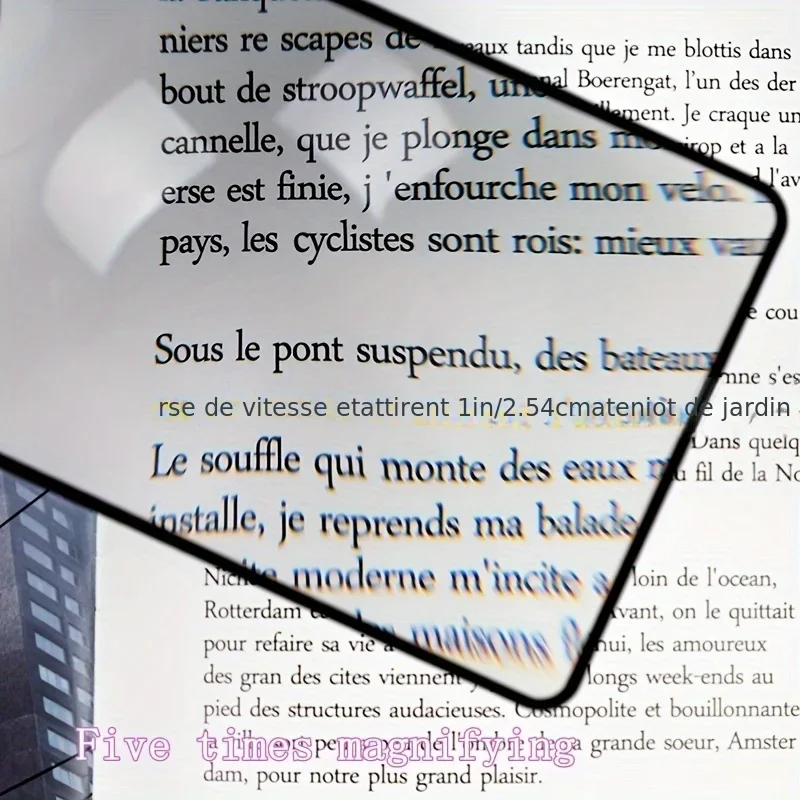 Full Page Large Sheet Magnifier Magnifying Glass Reading Aid Glass Page Magnifying Lens Reading Magnifier view 3
