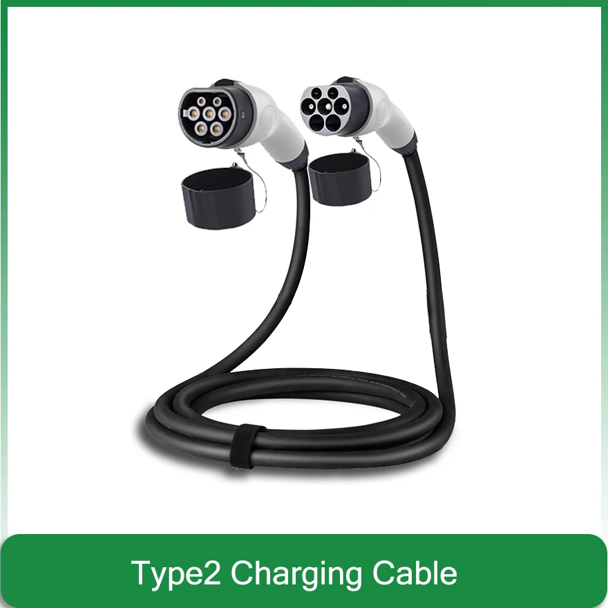 Electric car vehicle type 2 Iec 62196 Female Male Plug 16A 3.5kw 32A 7KW extension EV charging cable