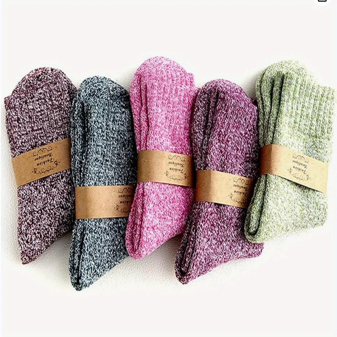 

10 Pairs Women's Autumn Winter Thick Sports Socks - Outdoor Thermal Design for Daily Casual Comfort